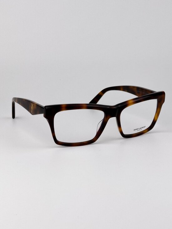 Saint Laurent Women’s Eyeglasses Havana Rectangular SLM104OPT 003 NEW AUTHENTIC main image 9